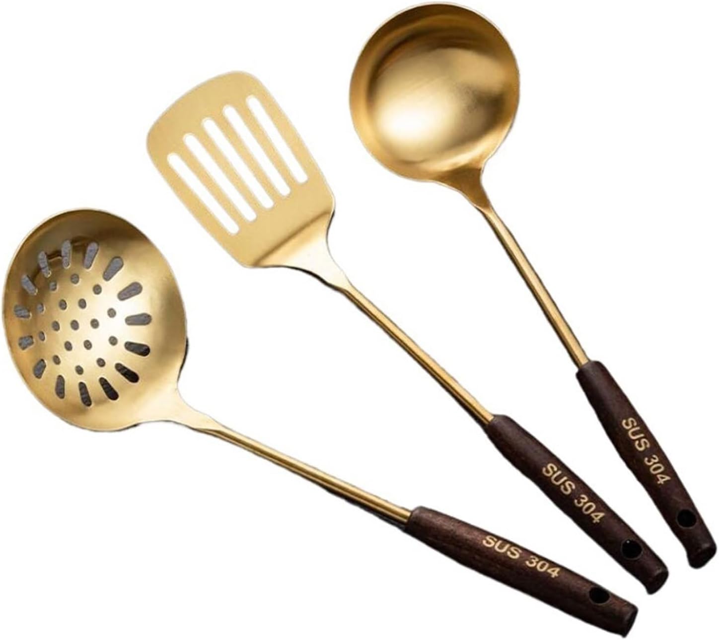 Kitchen Utensils Set，Cooking Utensils Kitchen Tools Gadgets 3 Pieces Sets Spoons for Cooking Spatulas Stainless Steel Cooking Utensils Spatulas Spoons