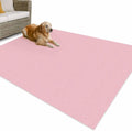 Outdoor Rug 4x6ft Pure Color Pink Patio Area Rugs Waterproof Easy Cleaning Non Shedding Thick Mats Monochrome Carpet for Indoor Outdoor Porch Deck Backyard Balcony