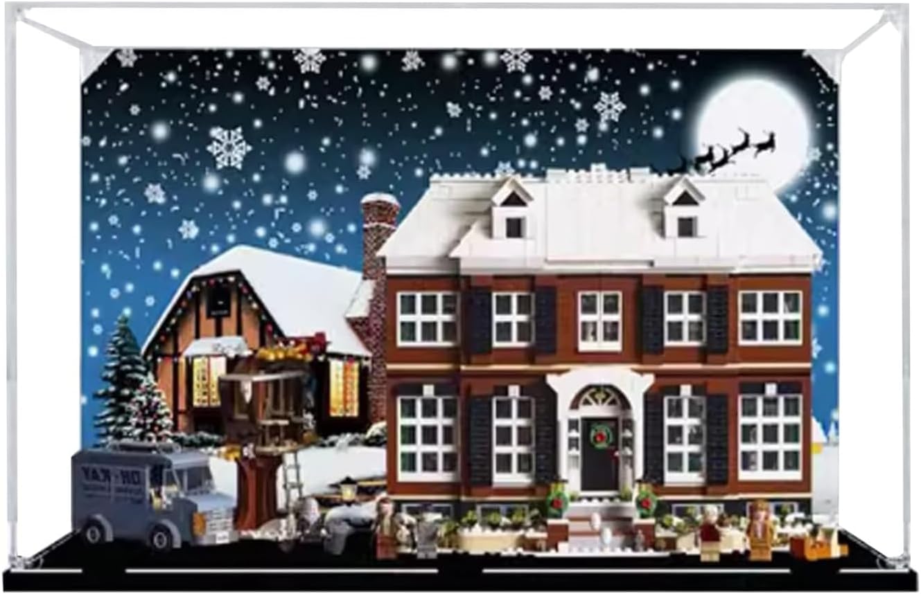 Acrylic Display Case for Lego Ideas Home Alone McCallisters' House 21330, Ultimate Display Solution for Model Collectibles - Protect Your Models (Theme A)
