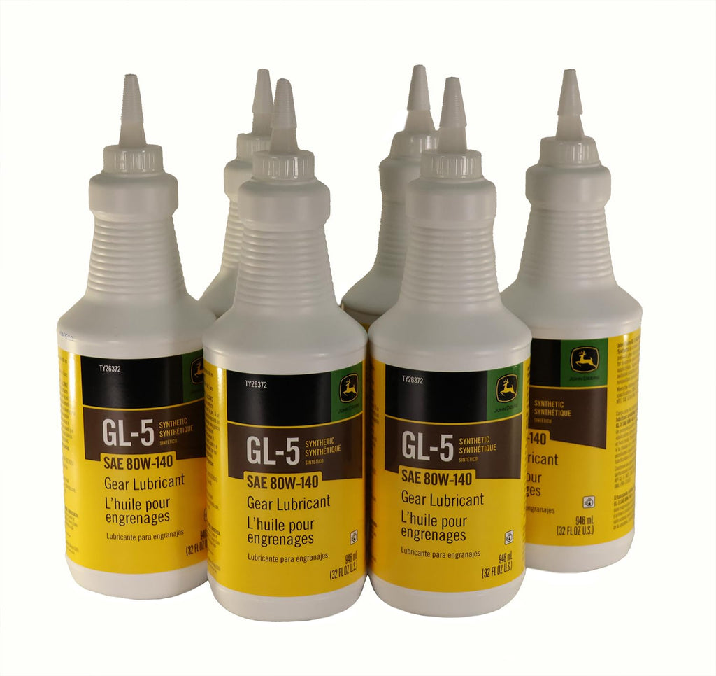 John Deere Original Equipment (6 Pack) GL-5 Synthetic SAE 80W-140 Gear Lubricant - TY26372