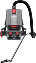 Sanitaire Transport Commercial Cordless Backpack Vacuum with Adjustable Wand, Dual 24V Batteries, Handheld Controls, SC580A. Gray