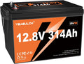 12V 300Ah (314Ah) LiFePO4 Lithium Battery 4019Wh 15000+ Deep Cycle Low Temp Cut-Off Rechargeable RV Battery Perfect for Off Grid Applications Camping Marine Boat Solar System