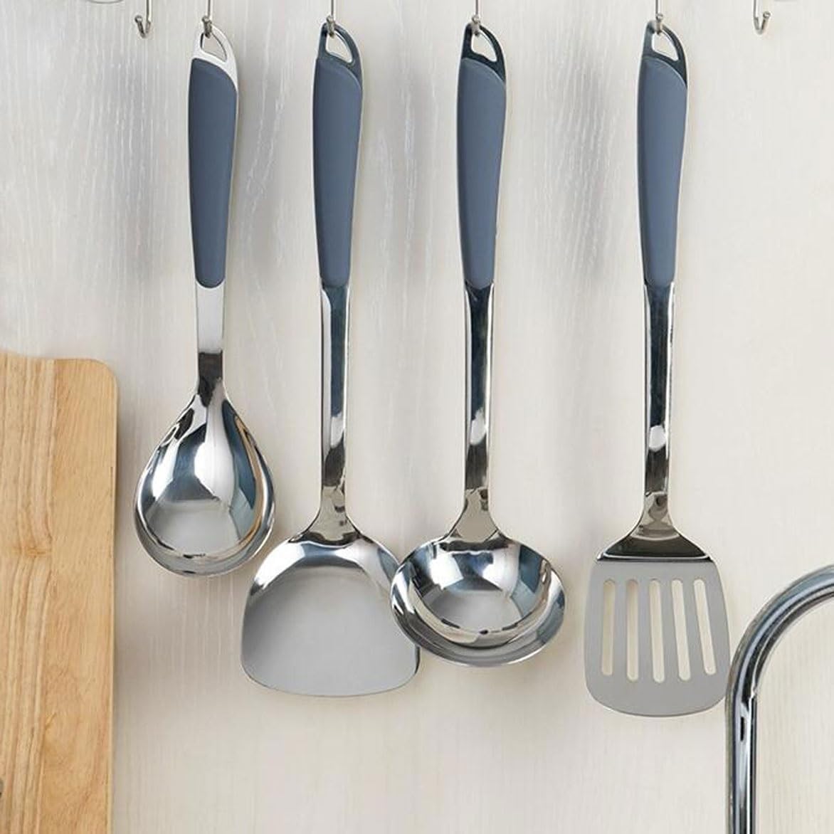 Stainless Steel Cooking Utensils 5 Pieces Sets Spoons Spatulas Kitchen Cookware Bakeware Gadgets