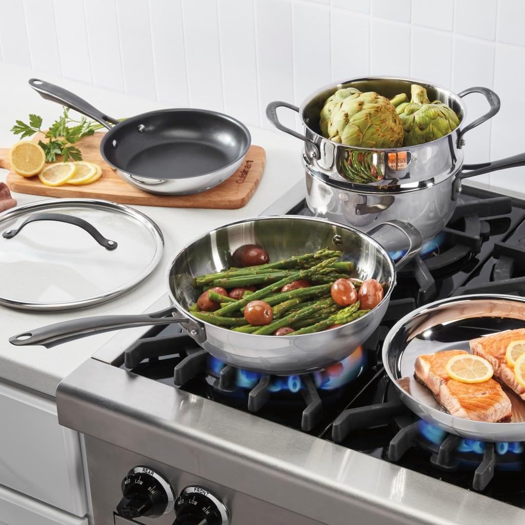 Cuisinart RADIANT PRO 11-Piece Stainless with Brushed Titanium Finish Cookware Set