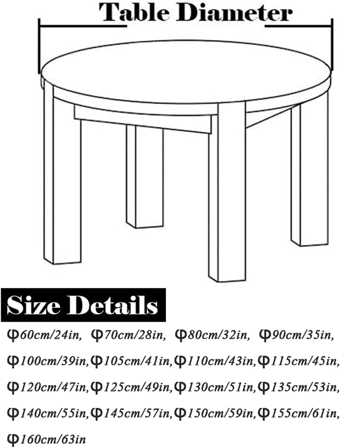 Matte Transparent Tablecloth,3mm Round PVC Table Mat,Table Protection Film,Waterproof Table Cover,for Dining Room Coffee Table Pad Furniture Rugs,φ140cm/55in