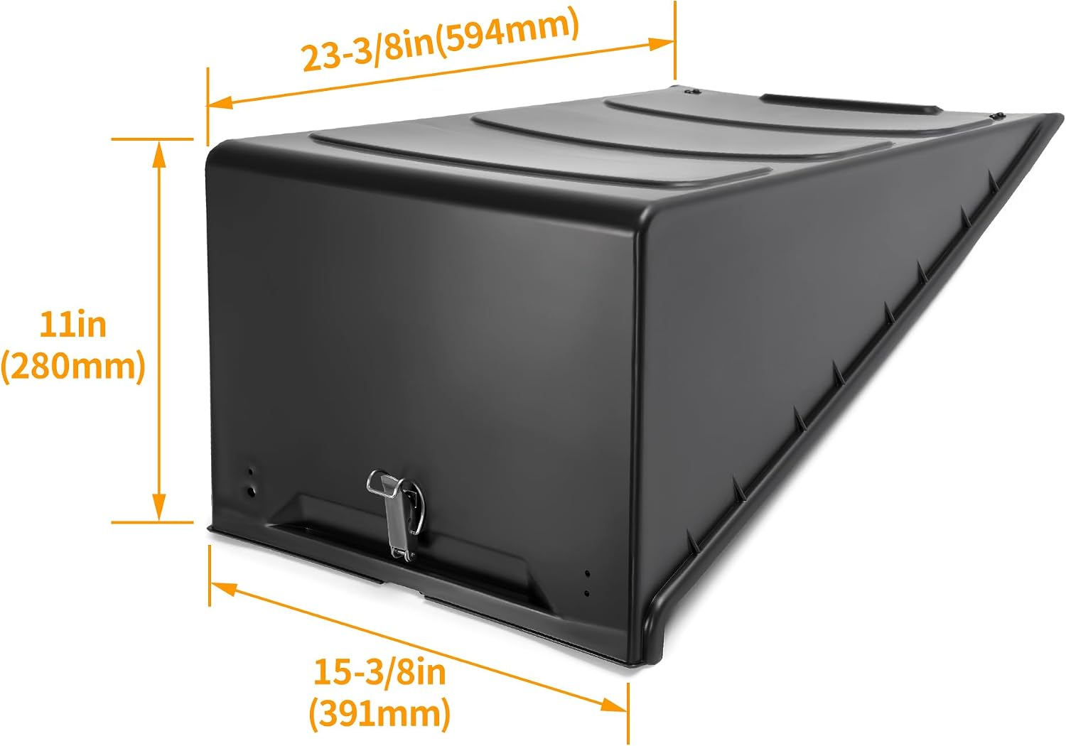 HECASA Battery Box Cover Assembly Compatible with Freightliner M2 106 112 Business Class Replacement for A06-62565-000 A0676982000 Plastic Black