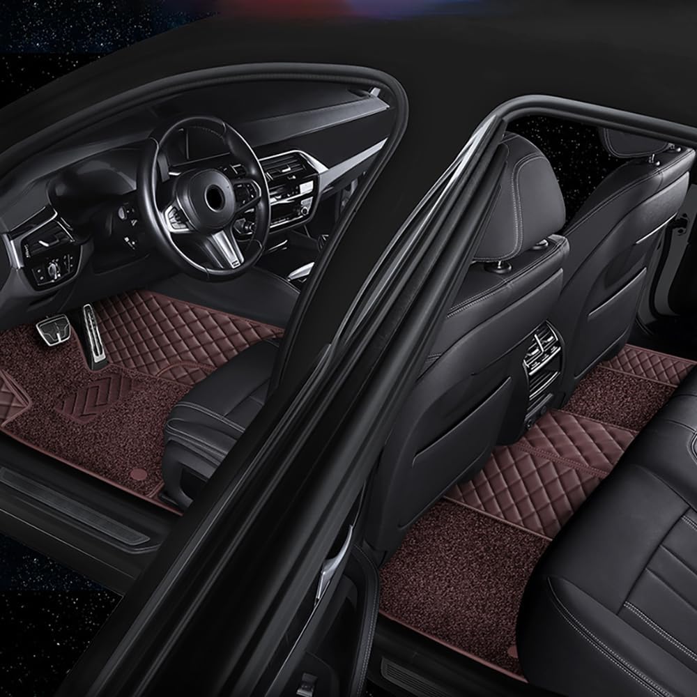 Car Floor Mats for Grand Highlander 7 Seater 2024 2025 Custom Full Coverage Double Layer Protective Carpet Mat Foot Pads Accessories,BlackNO.296(Black)