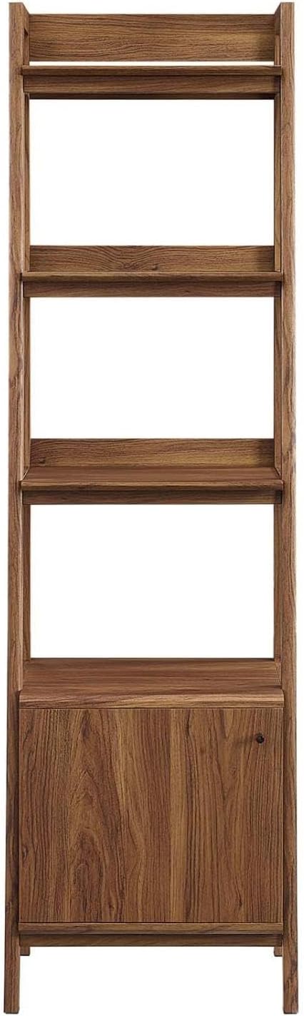 Modway 21' Bookshelf Display Case in Walnut