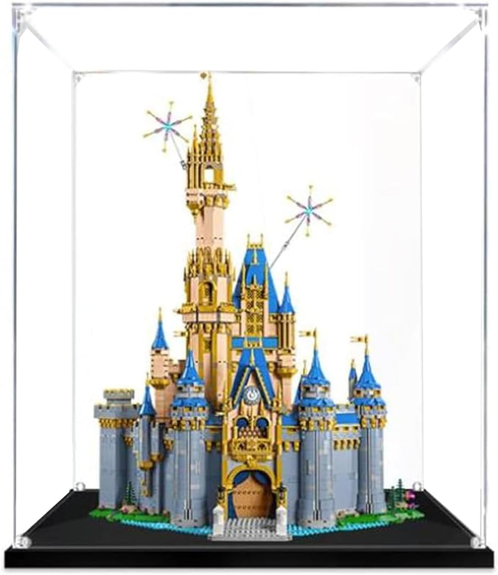 Display Case for Lego Disney Castle 43222, Dustproof, UV-Protected, Custom Fit Showcase, Gifts for Lego Lovers, Storage (Transparent 3mm-85*65*40)