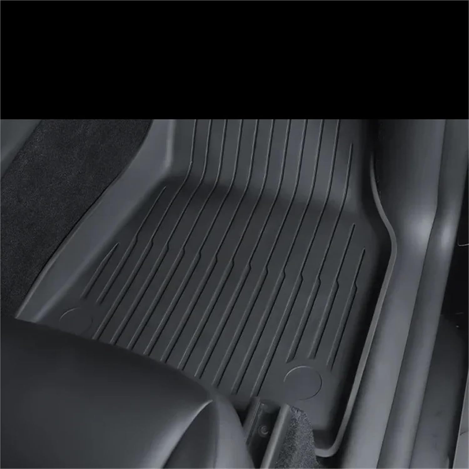 Floor Mats Compatible for Tesla Model Y 3 2017-2024 Highland Left Right Rudder All Weather TPE Non-Slip Cargo Liner Cargo Trunk Accessories(Model Y RHD)