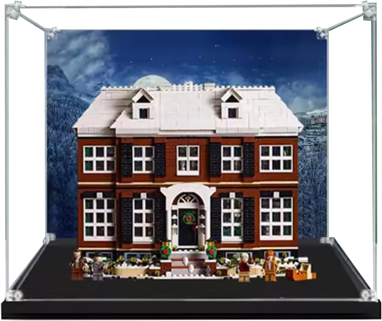 Acrylic Display Case for Lego Ideas Home Alone McCallisters' House 21330, Ultimate Display Solution for Model Collectibles - Protect Your Models (Theme B-42*40*34cm)