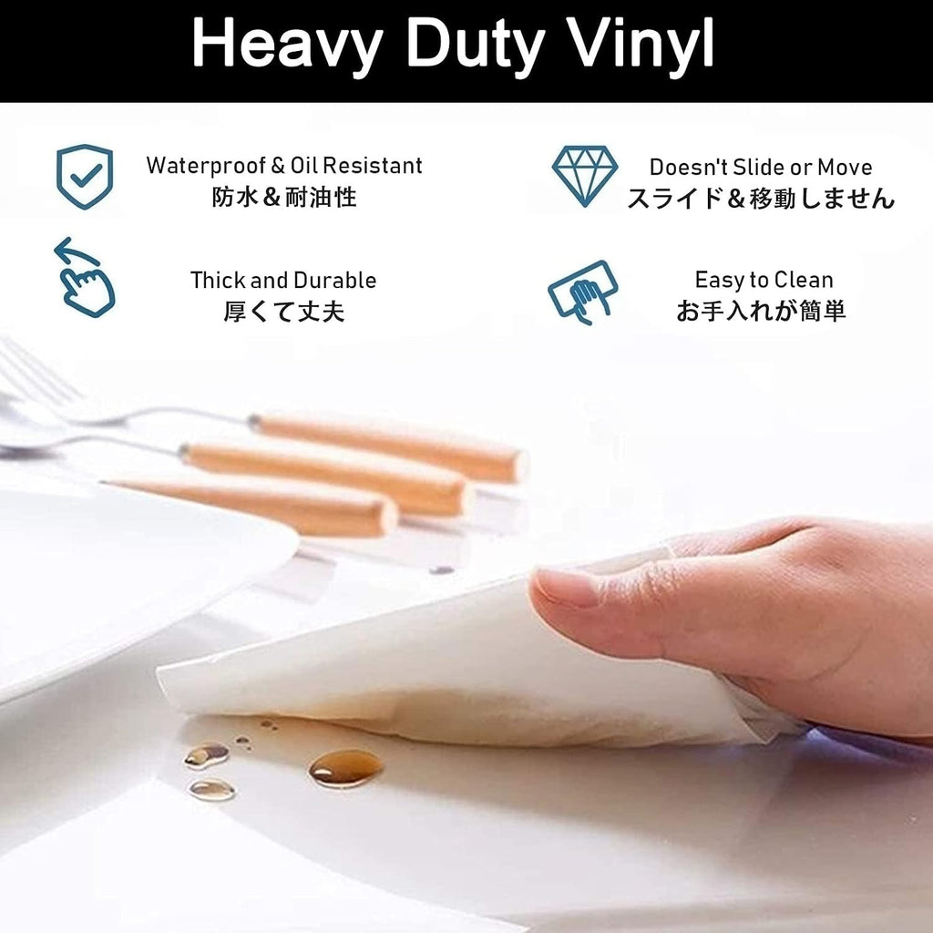 Clear Floor Protector Mat Waterproof, Hardwood Floors Carpet Pad for Exercise Equipment Table Rolling Chair Pets, Non Skid Transparent Vinyl Plastic Runners Mats(3 x 9ft/91 x 274cm)