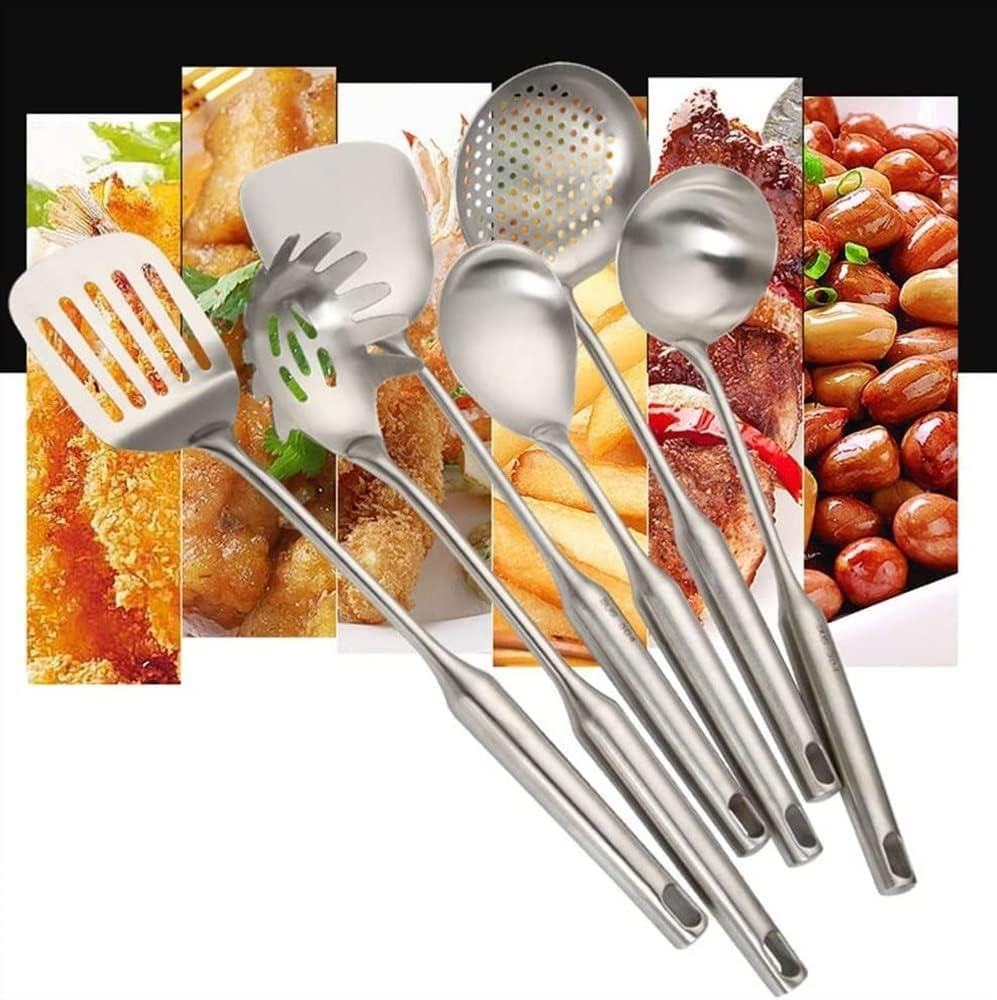 TOEWOE Kitchen Utensils Set, Cooking Utensils Set, Stainless Steel Utensils Set, Nonstick Kitchen Utensils Cookware Set, Kitchen Gadgets Kitchen Tool Set Gift (4 Pieces)