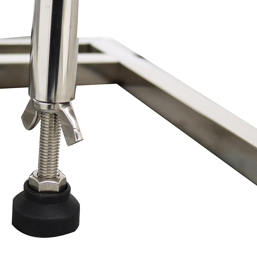 3.1inch Stainless Steel Feeding Hopper with Support Stand Manual Filling Package Funnel for Filling Powder Paste Liquid Granule