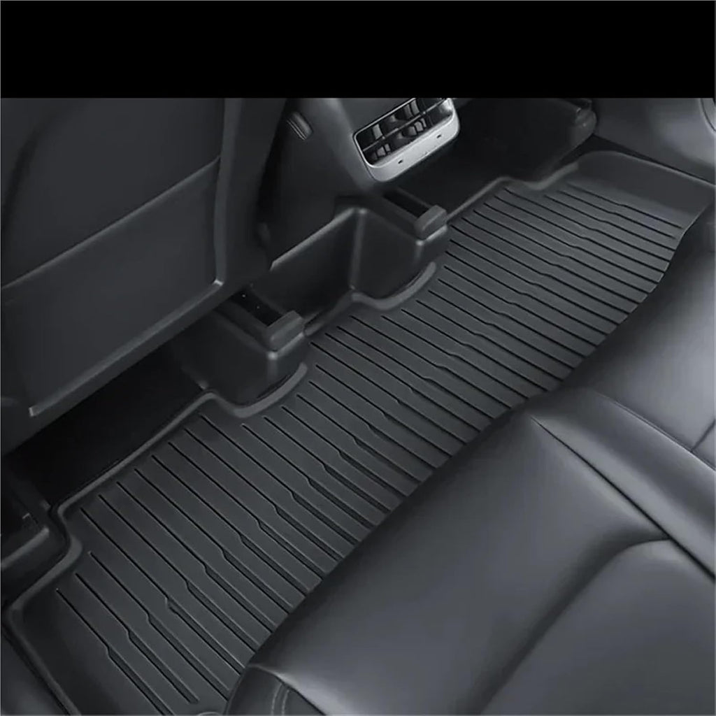 Floor Mats Compatible for Tesla Model Y 3 2017-2024 Highland Left Right Rudder All Weather TPE Non-Slip Cargo Liner Cargo Trunk Accessories(Model 3 LHD)