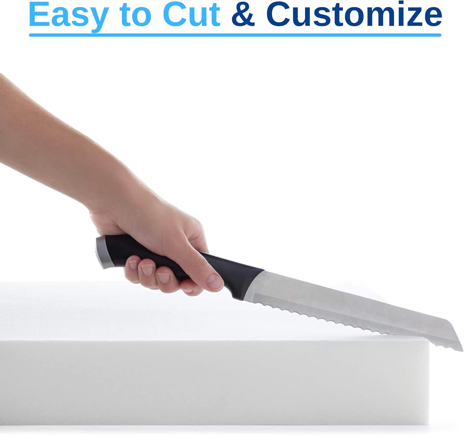 FoamRush 4-Inch Twin (38' x 80') Mattress Gel Memory Foam RV Mattress Replacement, Medium Firm, Comfort, Pressure Relief Support, Made in USA, Travel Camper Trailer Truck, Cover Not Included