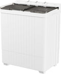 Pataku Portable Washing Machine, 28 Lbs Compact Mini Washer and Dryer Combo,Twin Tub Laundry Washer with Spin Cycle, Soaking Function Ideal for Apartment, Dorms, RVs Camping, Grey