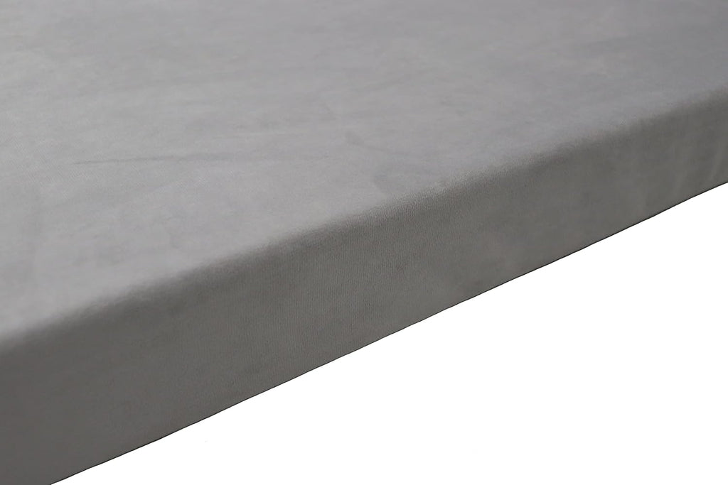 Custom Bench Cushion 72Inch,Indoor Outdoor Patio Furniture Cushions,Non-Slip Bench Pads,Chair Cushion Sofa Pads for Piano Window Entryway Dining Seat,Optional Piping,Removable,Light Gray 24' X 72'X 2'