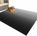 Outdoor Rug 4x6ft Abstract Ombre Grey and Black Patio Area Rugs Waterproof Easy Cleaning Non Shedding Thick Mats Geometric Carpet for Indoor Outdoor Porch Deck Backyard Balcony