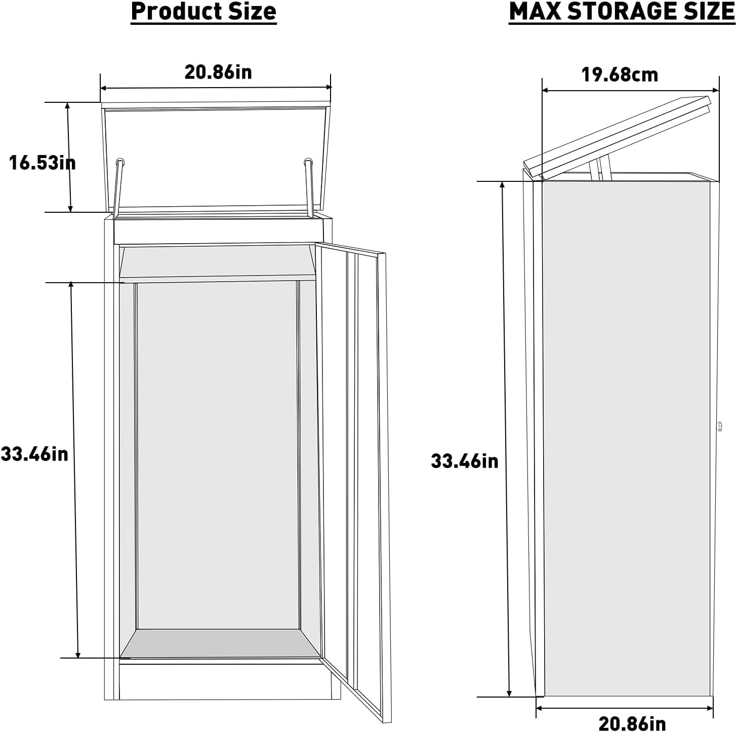 33.5IN Package Delivery Boxes for Outside, Ultra Large Mailbox for Parcel, Automobile Steel Parcel Mailbox, Waterproof Anti-Theft Parcel Drop Box for Home Business