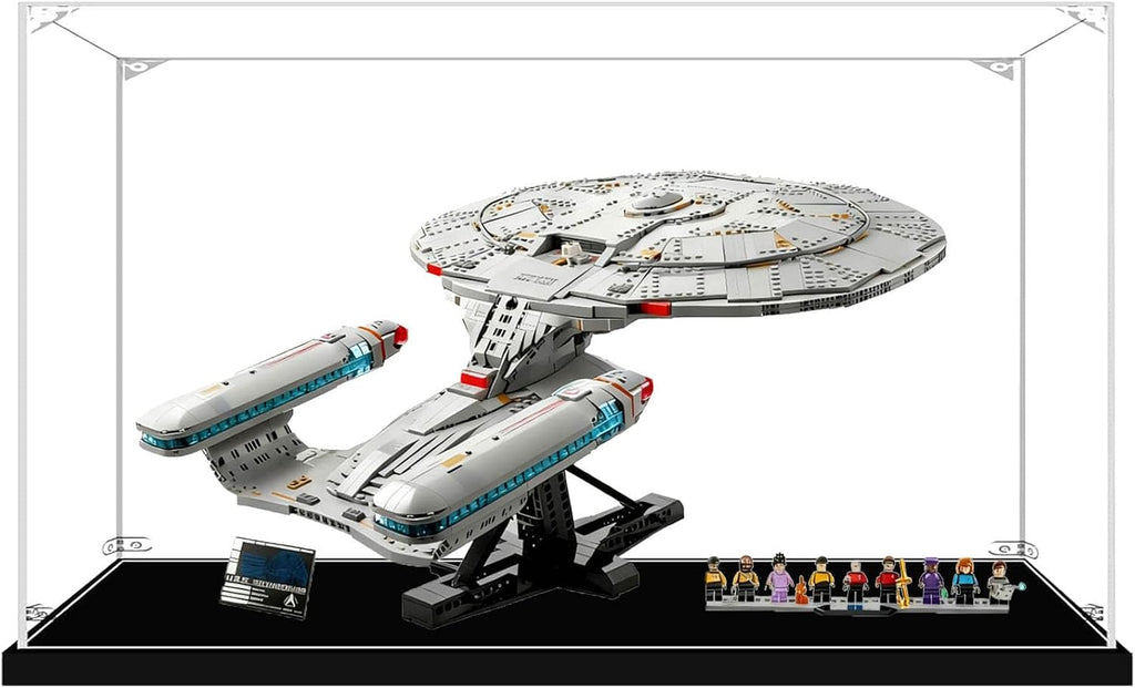Acrylic Display Case for Lego 10356 Star Trek: The Enterprise, Dustproof Box, Storage Box, Transparent Box, Display Box Compatible with 10356 (Box Only) (Transparent 3mm)