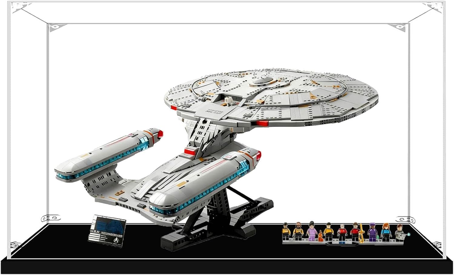 Acrylic Display Case for Lego 10356 Star Trek: The Enterprise, Dustproof Box, Storage Box, Transparent Box, Display Box Compatible with 10356 (Box Only) (Transparent 3mm)