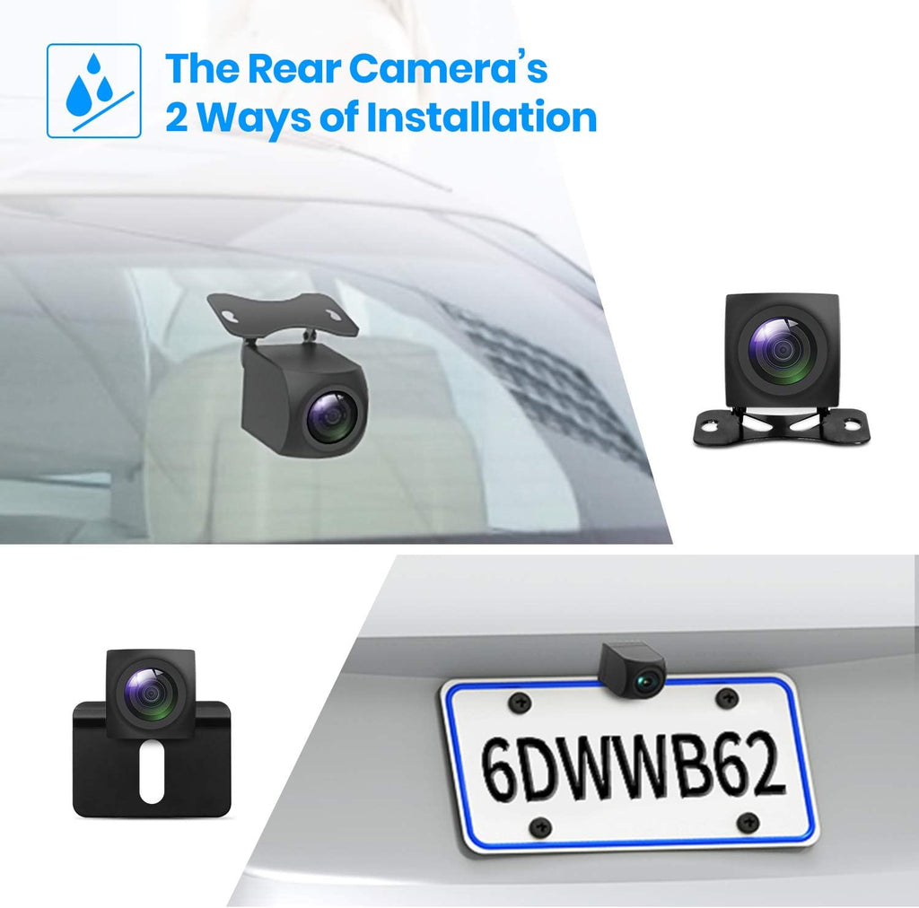 9.35''1080P OEM Rear View Mirror Camera: Recording Wide View Back Up Camera for Cars, Smart Full Touch Screen Stream Media Backup Camera with Super Night Vision for Trucks,Vans, SUVS (AUTO-VOX T9)