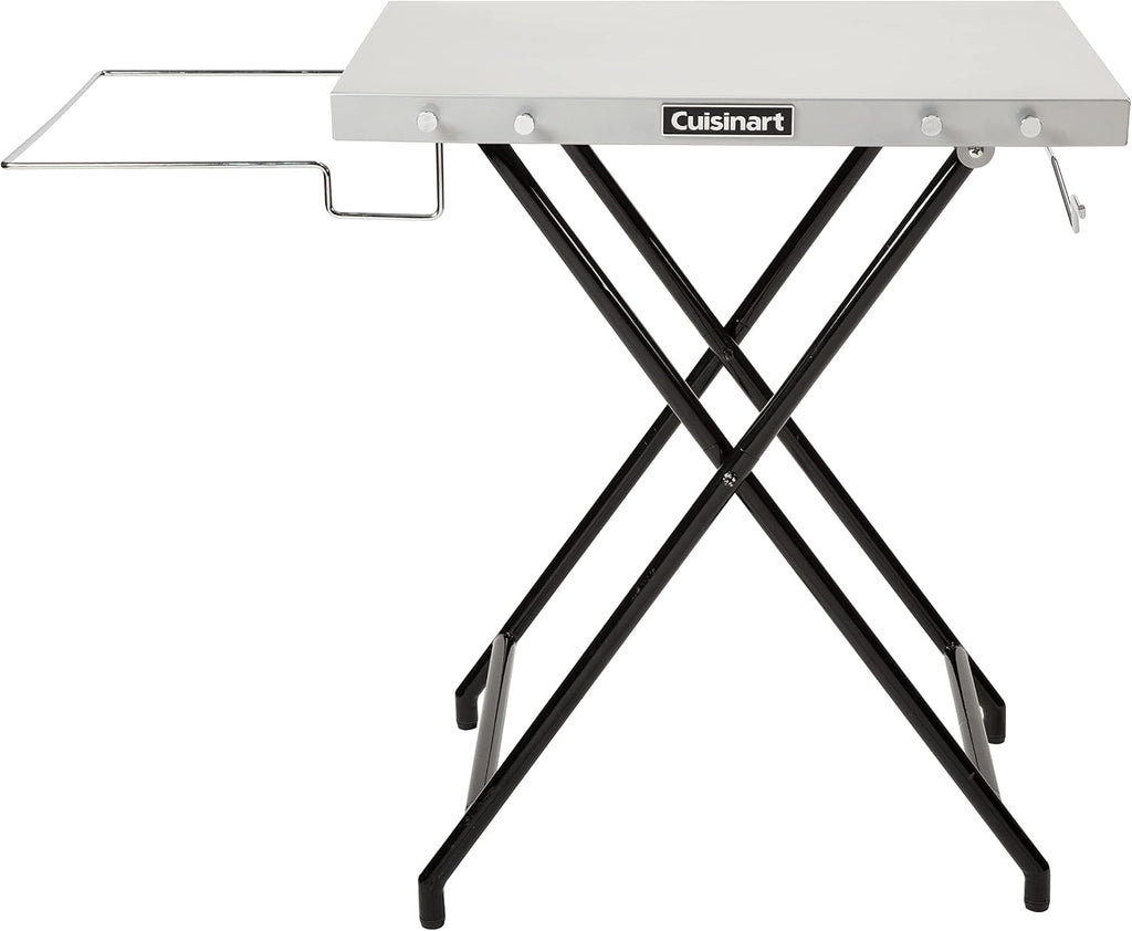 Cuisinart CPT-2110 Fold 'n Go Prep Table & Grill Stand, Portable Outdoor Food Prep Station & CGC-103 3-in-1 Pizza Oven Grill Cover, (Cover fits CGG-403)