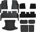 TPE Floor Mat Compatible with Tesla Model 3 2024 with Door Sill Protector Trunk Mats with Front Rear Cargo Liner Compatible with Model 3 Highland(DLFM-11PCS)