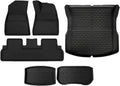 Auto Parts Compatible with Tesla Model 3 2024 Highland XPE Floor Mats All Weather Car Floor Mats Front Rear Frunk Cargo Liner Set Anti Slip Waterproof(6PCS RHD)
