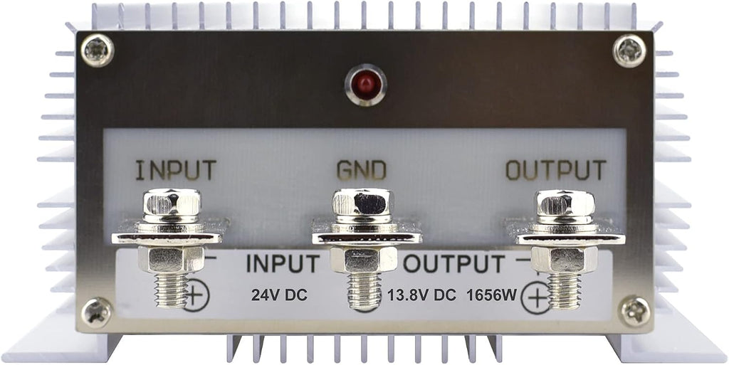 DC 24V Step Down to 13.8V 120A 1656W Converter Voltage Regulator, Waterproof DC/DC Voltage Reducer Buck Transformer Power Supply for Golf Cart