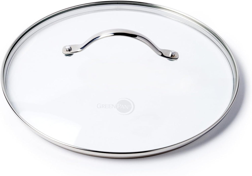 GreenPan Glass Lid with Stainless Steel Handle, 12', Silver (Pack of 6)