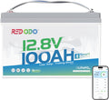 Redodo 12V 100Ah LiFePO4 Battery with Blutooth, Low Temp Cutoff Group 31 Lithium Battery with 100A BMS, 15000 Deep Cycles, Perfect for RV, Marine, Trolling Motors, Camp, Solar
