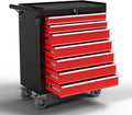 7-Drawer Metal Rolling Tool Chest with Wheels,Tool Storage Cabinet with Locking System，Toolbox with Wheels for Garage, Warehouse, Workshop, Repair Shop