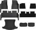 TPE Floor Mat Compatible with Tesla Model 3 2024 with Door Sill Protector Trunk Mats with Front Rear Cargo Liner Compatible with Model 3 Highland(DLFM-9PCS)