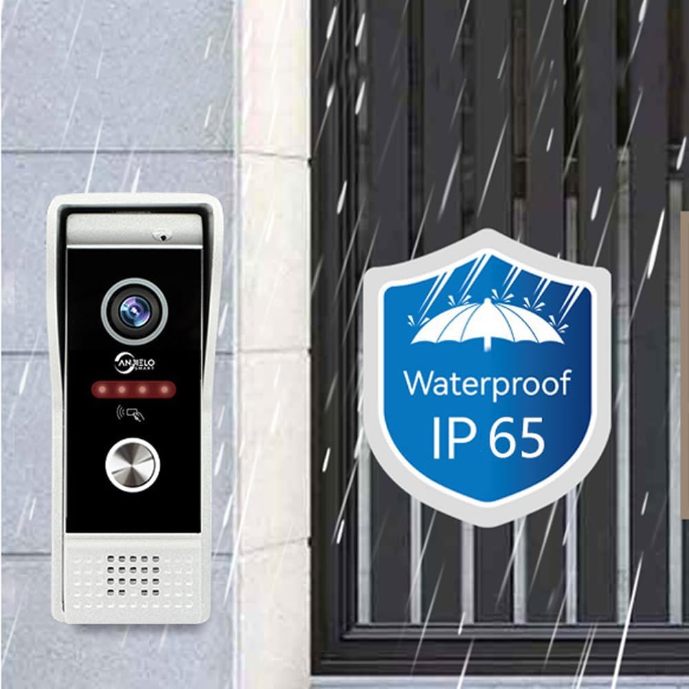 Wired Smart Video Apartments Intercom System,10 Inch Monitors with 1080P Doorbell Camera,3-in-1 Unlocking,TUYA WiFi Door Phone Kits, Ideal for Villas & Homes (2 doorbell + 3 Monitor)