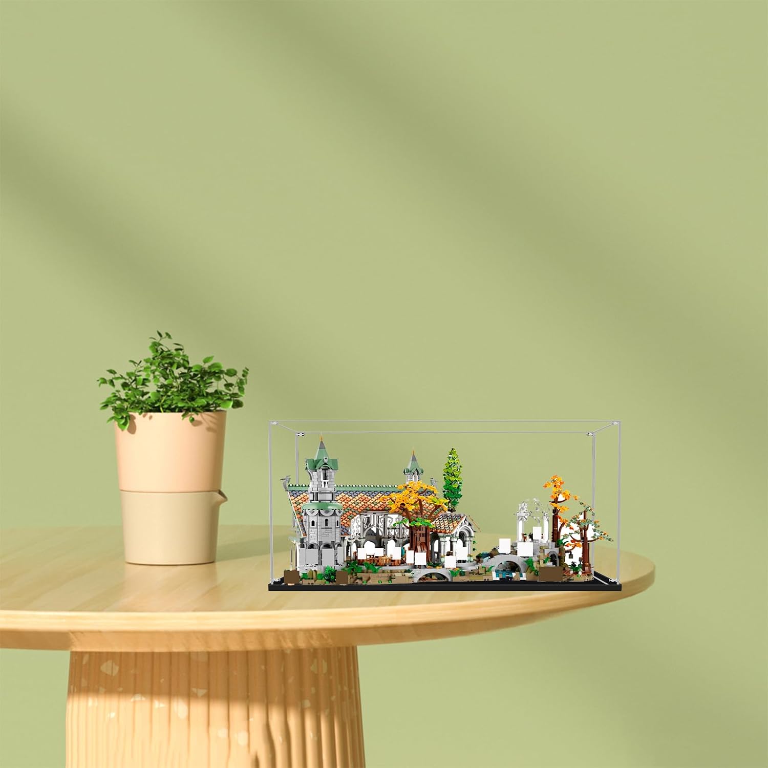 Acrylic Display Case for Lego 10316 31.5x15.75x16.54 inch (80x40x42cm) (NOT Included The Model)