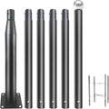 Street Light Pole 20Ft, Street Light Poles for Outdoor Lighting,Solar Pole Accessory for Street, Suitable for Basketball Courts, Parking Lots, Residential Areas, Park (20FT)