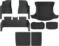 TPE Floor Mat Compatible with Tesla Model 3 2024 with Door Sill Protector Trunk Mats with Front Rear Cargo Liner Compatible with Model 3 Highland(SNFM-8PCS)