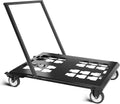 Upgraded Heavy Duty Toolbox Dolly with Handle, Compatible with Mil.Waukee Packout Toolbox, Double Storage, Thickened Carbon Steel Frame, Enlarged Wheels with Brake, No Drilling Required, Up to 400lbs