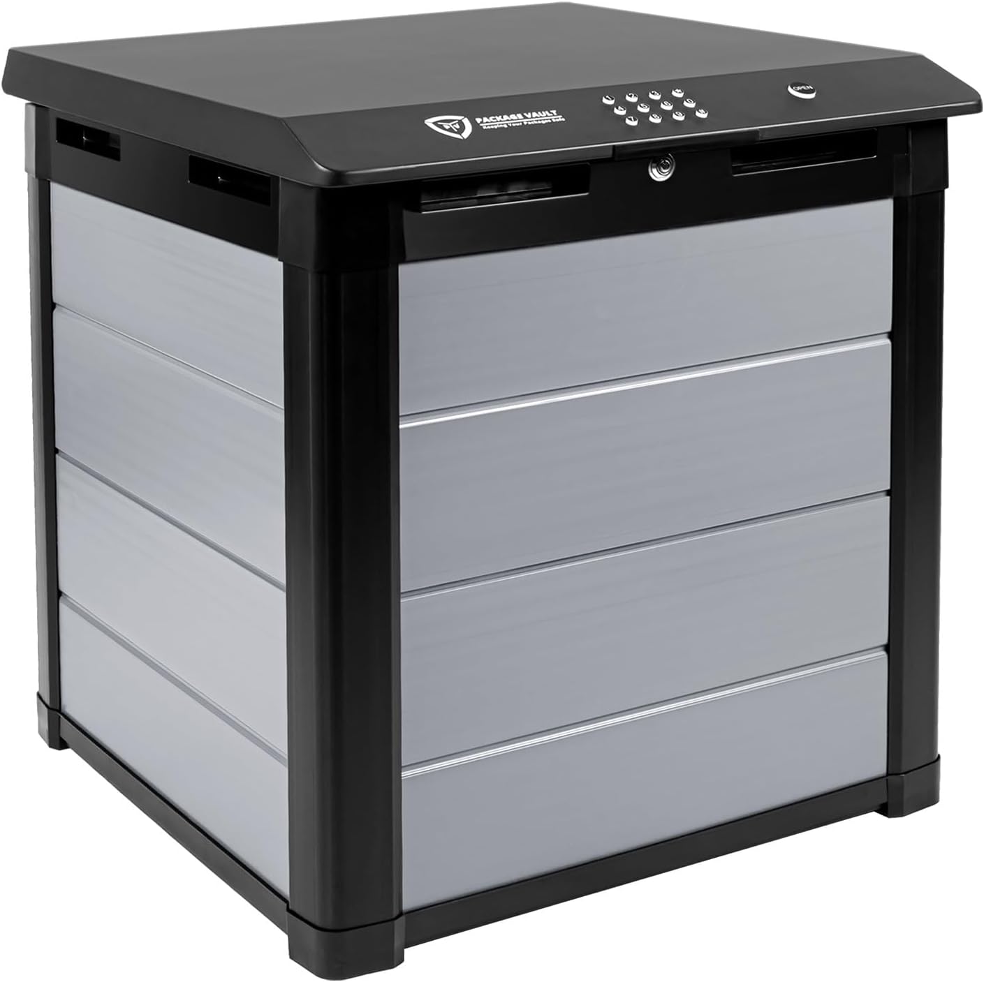 Package Vault- Robust Large Smart Delivery Lock Box 'Package Theft Prevention' with a Smart Bluetooth Lock, Great for Outdoor Patios and Porches to Keep Your Packages and Deliveries Safe