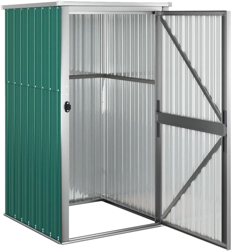 Outdoor Storage Garden Storage Room Outdoor Tool Shed Garden Tool Shed Green 34.6'x35'x63.4' Galvanized Steel for Gardens, backyards