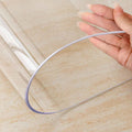 Clear Table Cover Protector, 2mm Thick Clear Table Protector, Rectangle Water Rresistant Wipeable Furniture Floor Carpet Topper Pad for Bench Entryway Coffee Desk(31.5x63in/80x160cm)