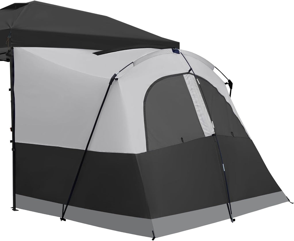 KAMPKEEPER Canopy Side Tent,4-6 Person Camping Cube Tent for 10x10 Pop Up Canopies,Easy Up Gazebo with Window,Compatible with 10' Wide Canopy Tents