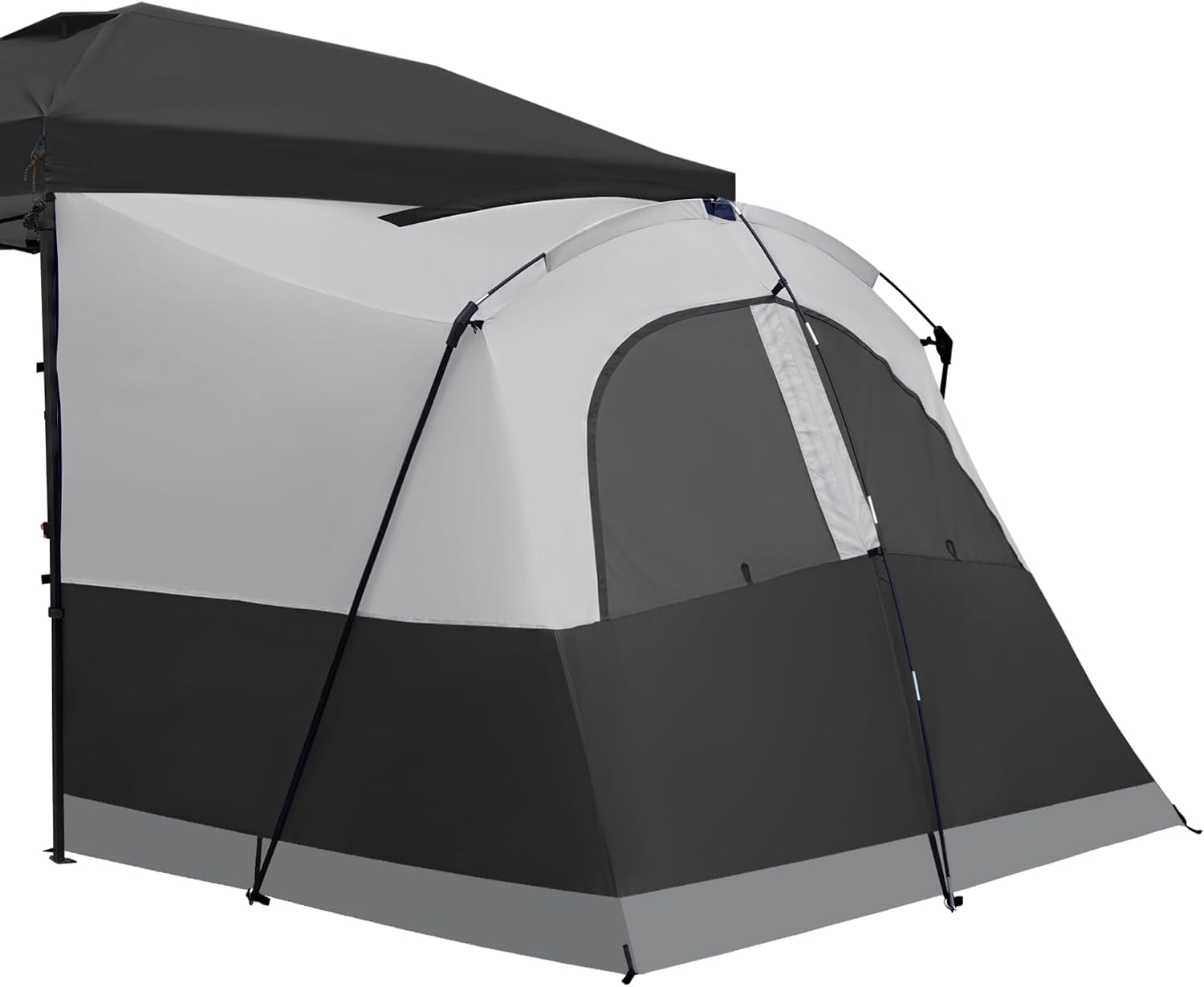 KAMPKEEPER Canopy Side Tent,4-6 Person Camping Cube Tent for 10x10 Pop Up Canopies,Easy Up Gazebo with Window,Compatible with 10' Wide Canopy Tents