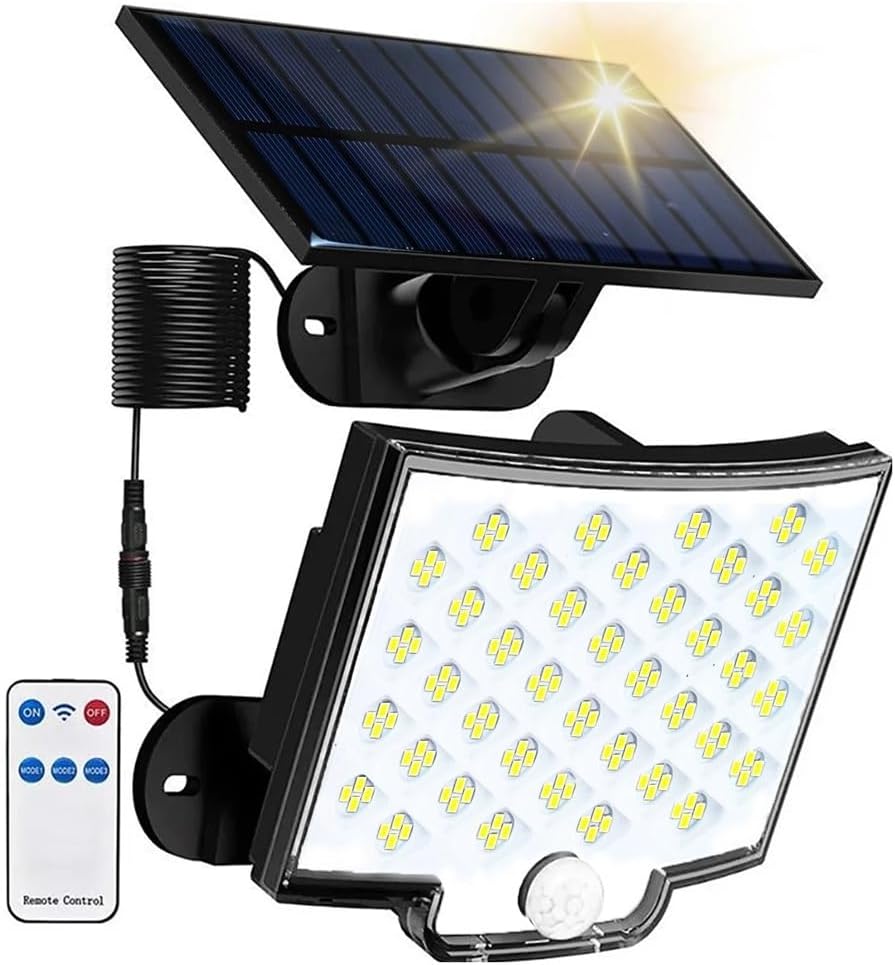 LED Solar Light Split Wall Lamp Waterproof Outdoor Wall Emergency Street Security Solar Motion Lamp for Garden Decor(2pcs)