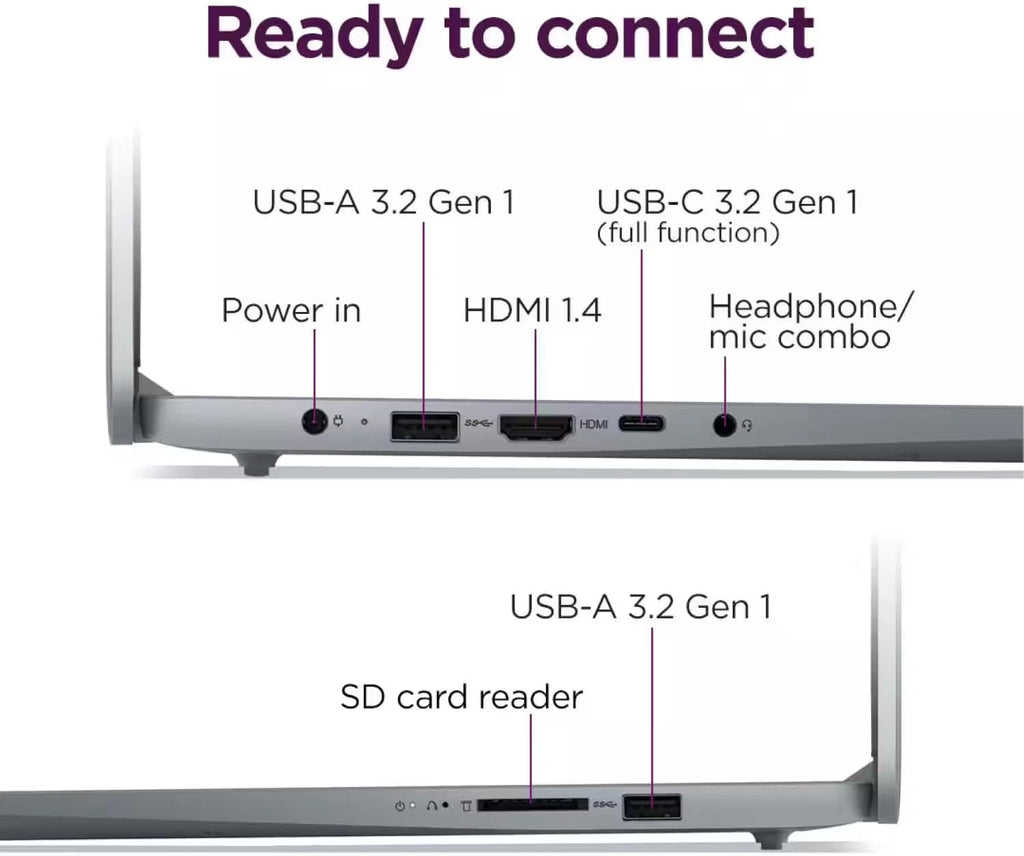 Lenovo IdeaPad Slim 3i Laptop, 15.6' FHD IPS Display, 2025 13th Intel Core i3-N305, 8GB RAM, 256GB Storage(128GB UFS +128GB PSD), Windows 11 Home in S Mode with Copilot, Long Battery Life
