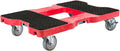 SNAP-LOC, Heavy Duty Furniture Moving Dolly, 4 Wheels, 1,500 lb, Dollies for Moving Cargo, E Strap Attachment Included, Red, Made in USA