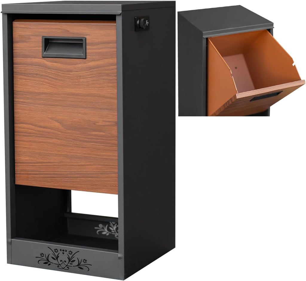 Wall Mount Mailbox for House Outside, Large Capacity Mailboxes, Outside Package Delivery Box for Home, Office, School to Collect Package and Mail, Large