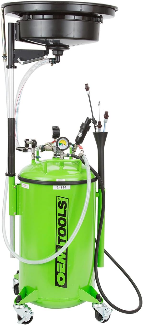 OEMTOOLS 21 Gallon Oil Drain Vacuum and Extractor, Automotive Oil Container